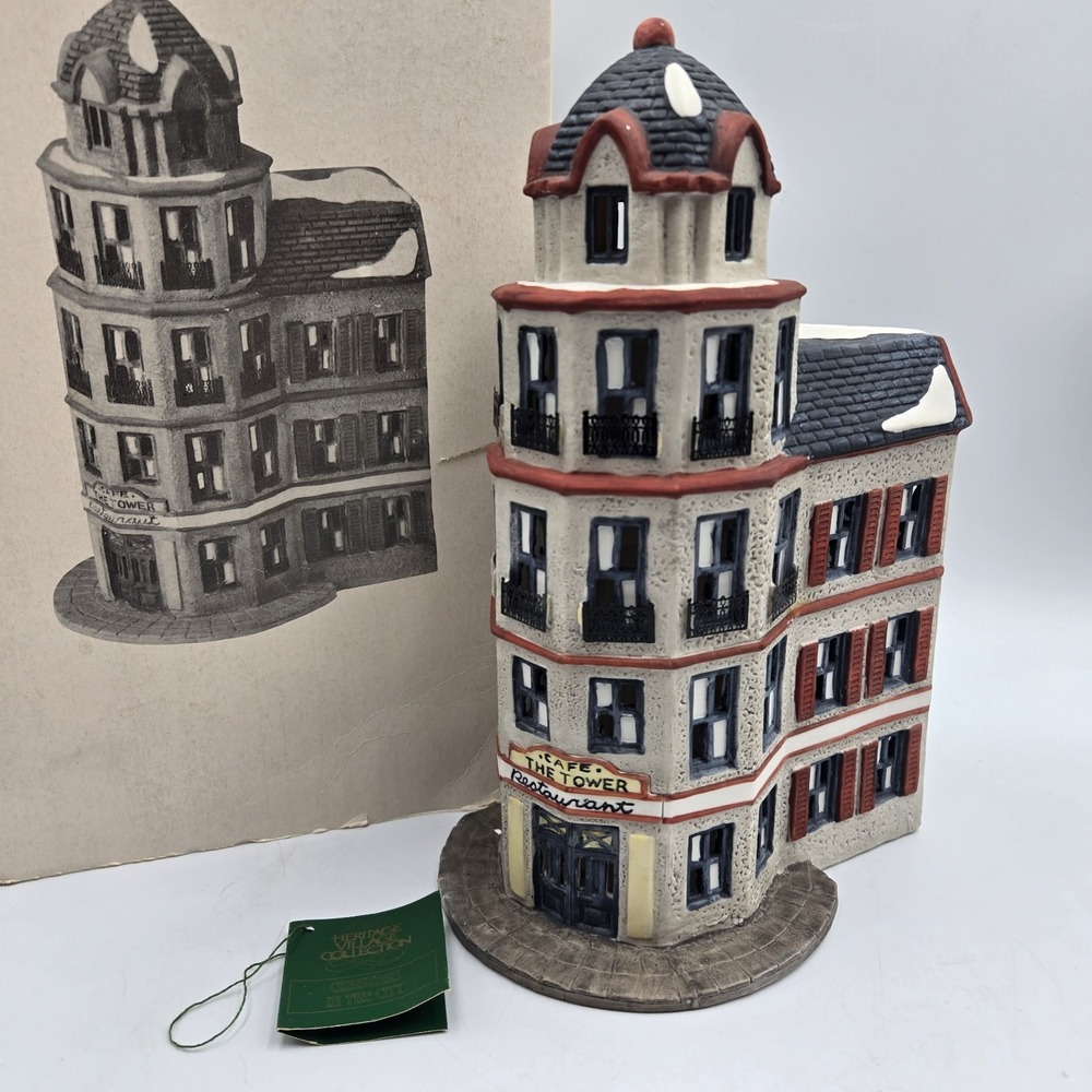 Christmas In The City Dept 56 The Tower Cafe Restaurant 6512–9 Heritage Village